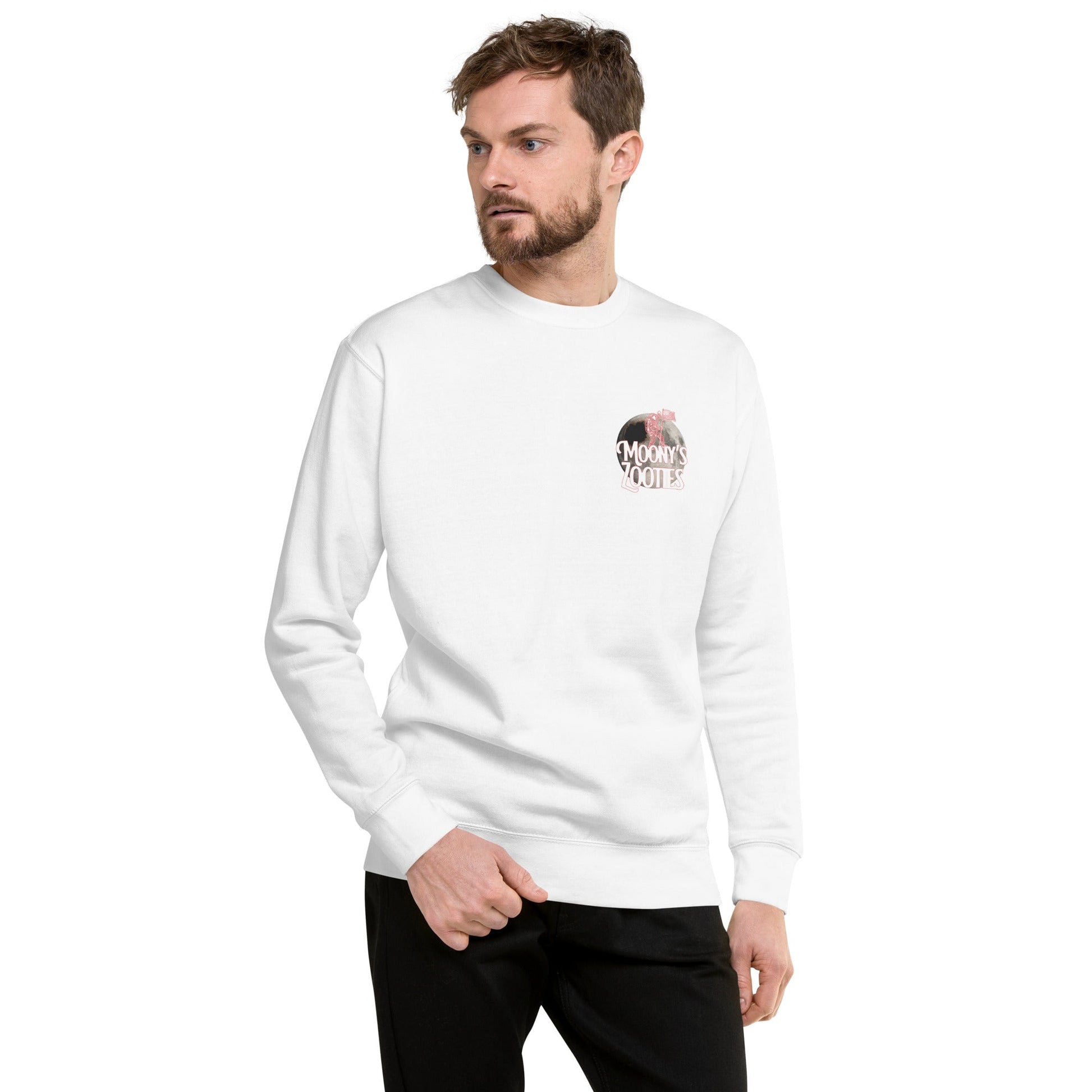 Astro Moony Unisex Premium Sweatshirt - WEED WEAR