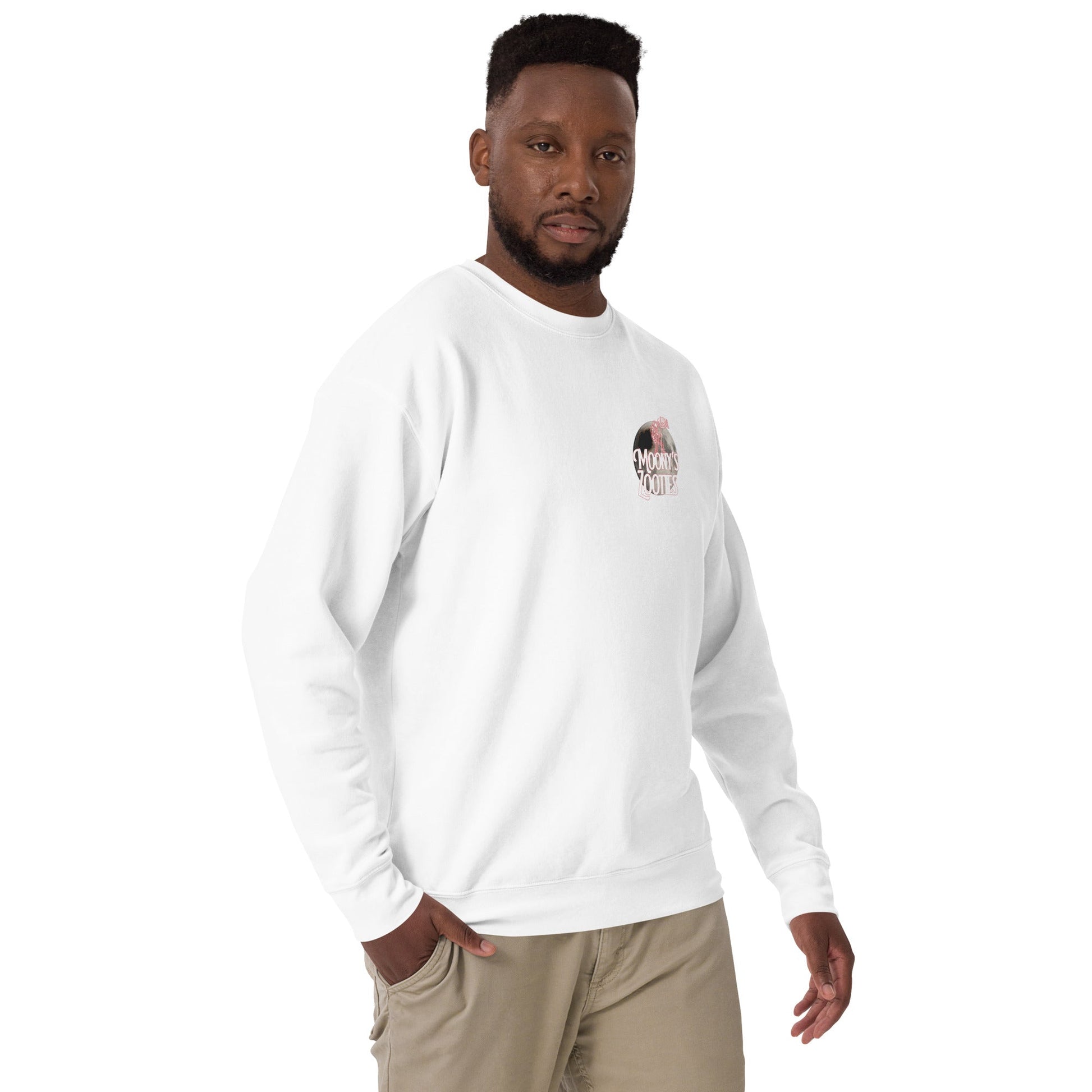 Astro Moony Unisex Premium Sweatshirt - WEED WEAR