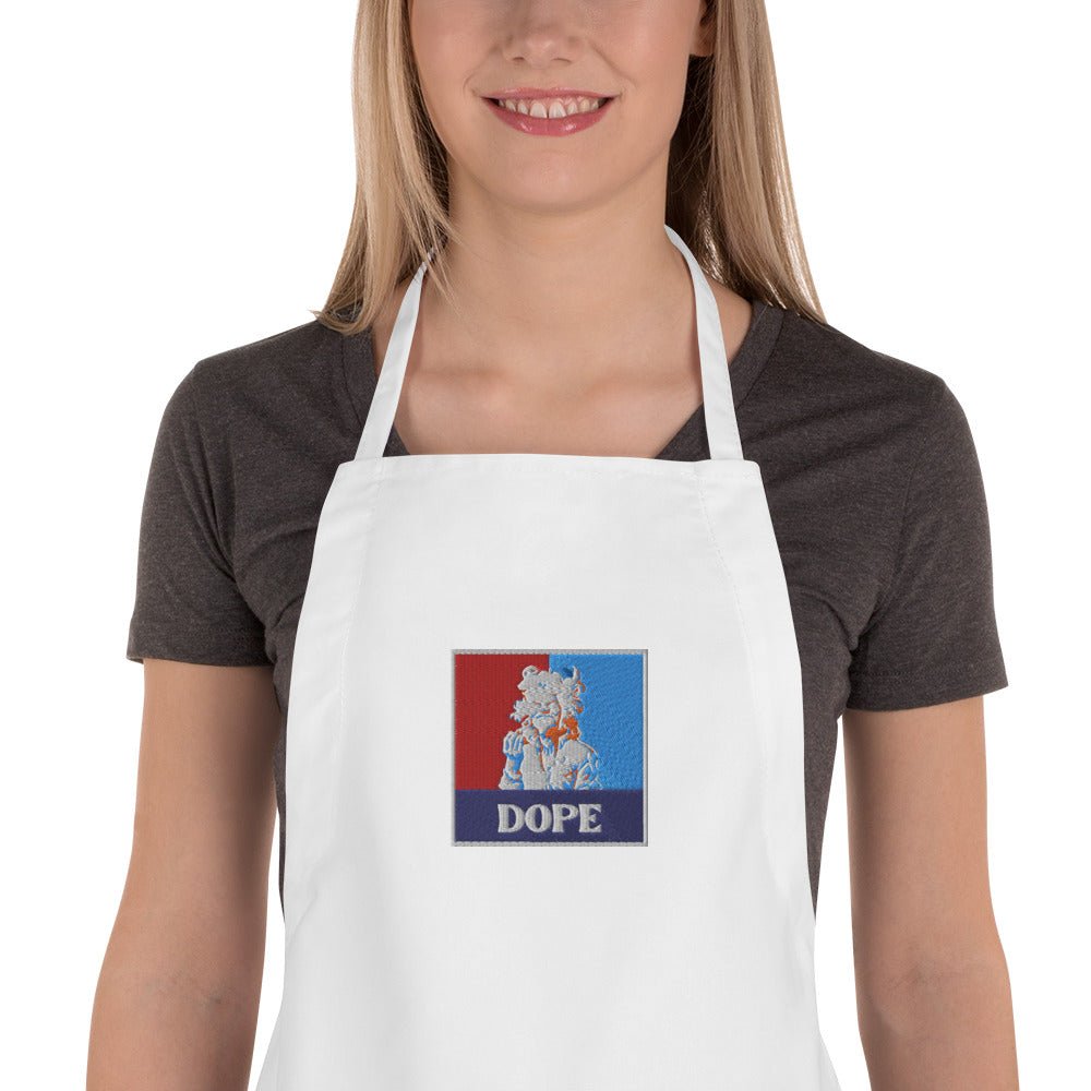 Dope Moony Embroidered Apron - WEED WEAR